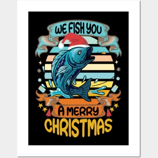 We fish a merry Christmas Posters and Art